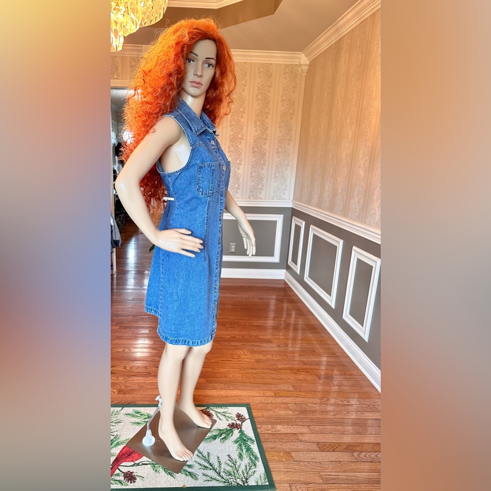 Gently Used!🤩Sonoma😎sleeveless Denim Dress! Size-L